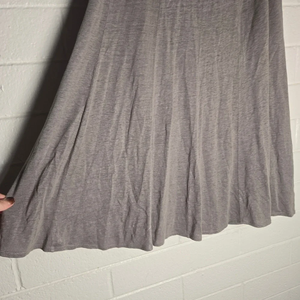 Eileen Fisher 100% Linen Midi Skirt Small Oversize Lagenlook Casual Minimalist‎